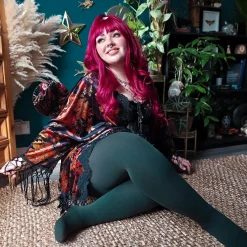 80 Denier Opaque Tights - Crocodile