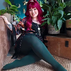 80 Denier Opaque Tights - Crocodile