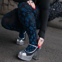 80 Denier Opaque Tights - Crop Circles