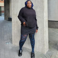 80 Denier Opaque Tights - Crop Circles