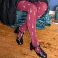 80 Denier Opaque Tights - Enchanted Forest