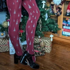 80 Denier Opaque Tights - Enchanted Forest