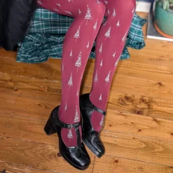 80 Denier Opaque Tights - Enchanted Forest