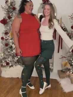 80 Denier Opaque Tights - Fairy Lights