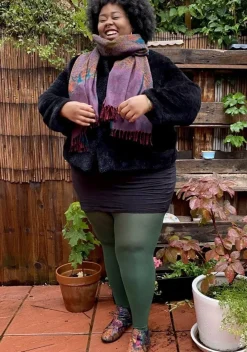 80 Denier Opaque Tights - Hit the Bottle Green