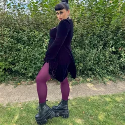 80 Denier Opaque Tights - Mulberry
