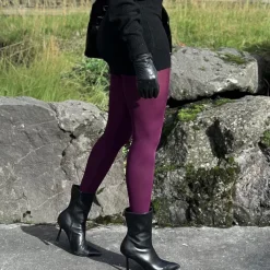 80 Denier Opaque Tights - Mulberry