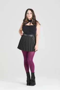 80 Denier Opaque Tights - Mulberry