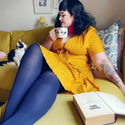 80 Denier Opaque Tights - Navy