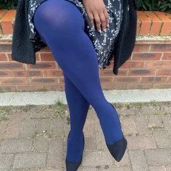 80 Denier Opaque Tights - Navy