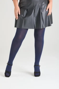 80 Denier Opaque Tights - Navy