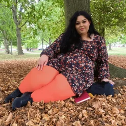 80 Denier Opaque Tights - Peach Party
