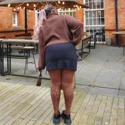 80 Denier Opaque Tights - Peonies