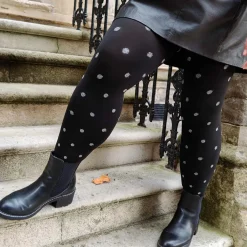 80 Denier Opaque Tights - Polka Bear
