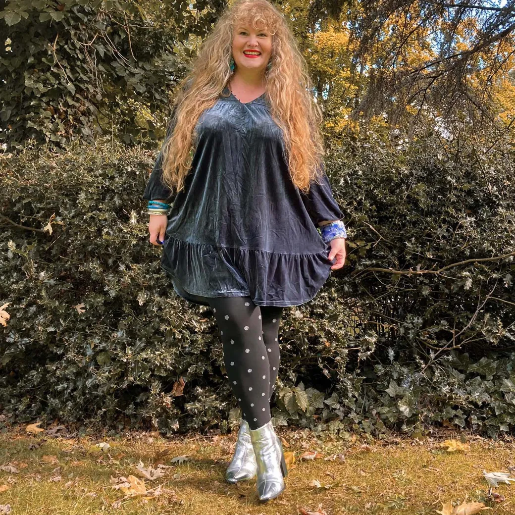 80 Denier Opaque Tights - Polka Bear