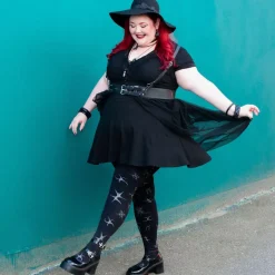 80 Denier Opaque Tights - Silver Ink