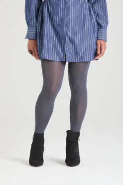 80 Denier Opaque Tights - Slate