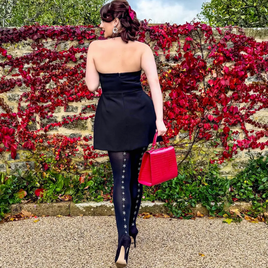80 Denier Opaque Tights - Starlight Seam