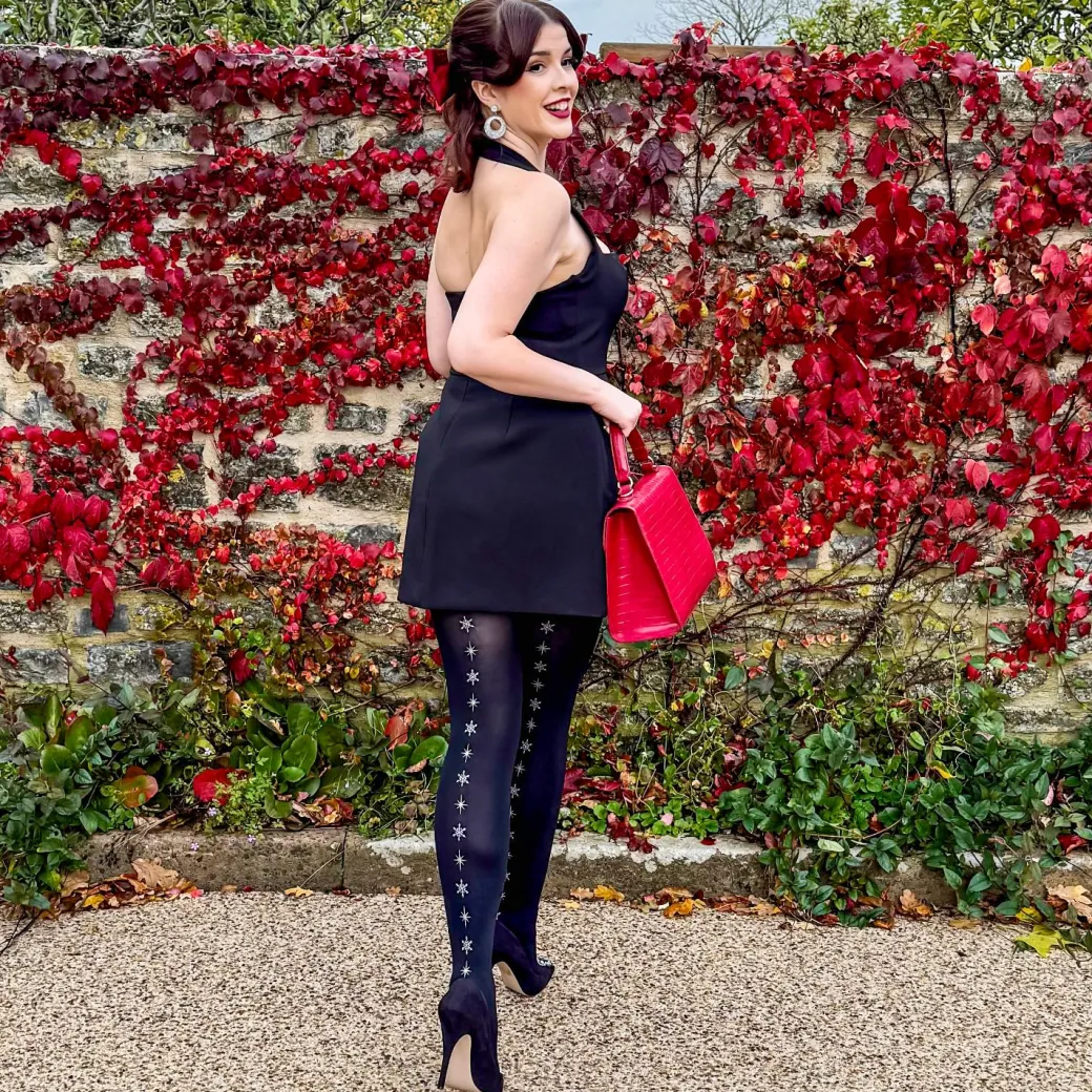 80 Denier Opaque Tights - Starlight Seam
