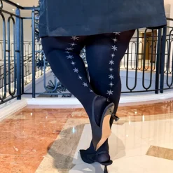 80 Denier Opaque Tights - Starlight Seam