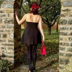 80 Denier Opaque Tights - Starlight Seam