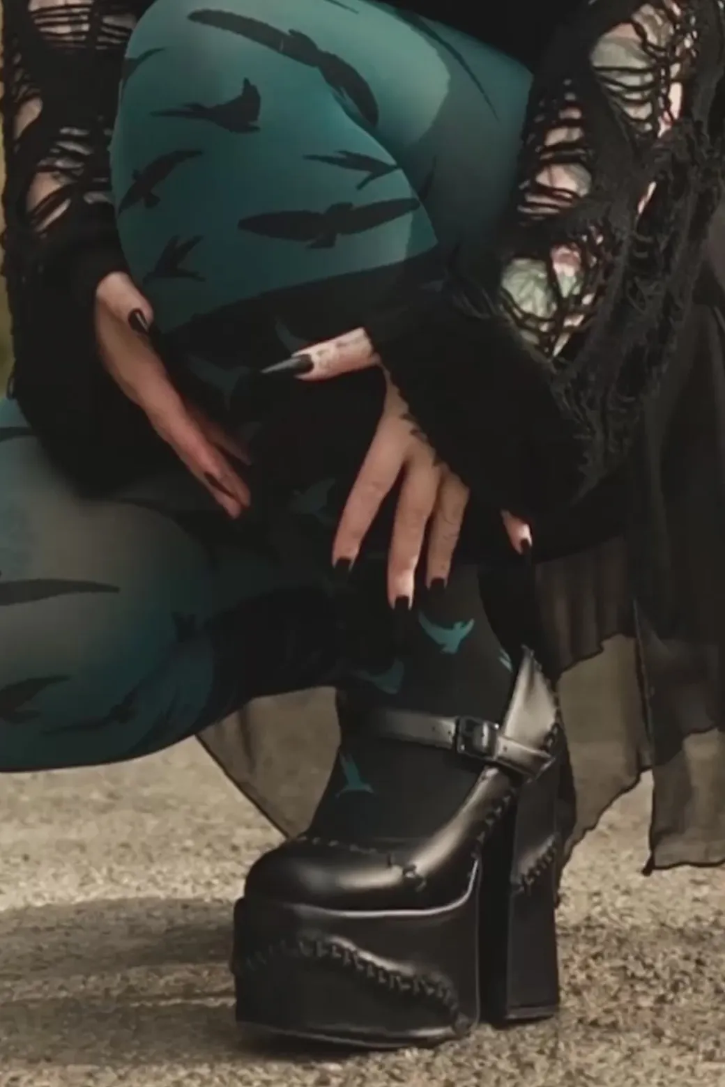 80 Denier Opaque Tights - The Birds