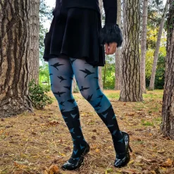 80 Denier Opaque Tights - The Birds