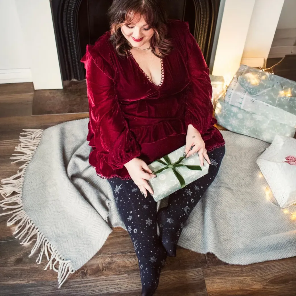 80 Denier Opaque Tights - Winter Solstice