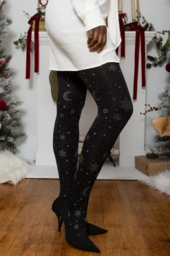80 Denier Opaque Tights - Winter Solstice