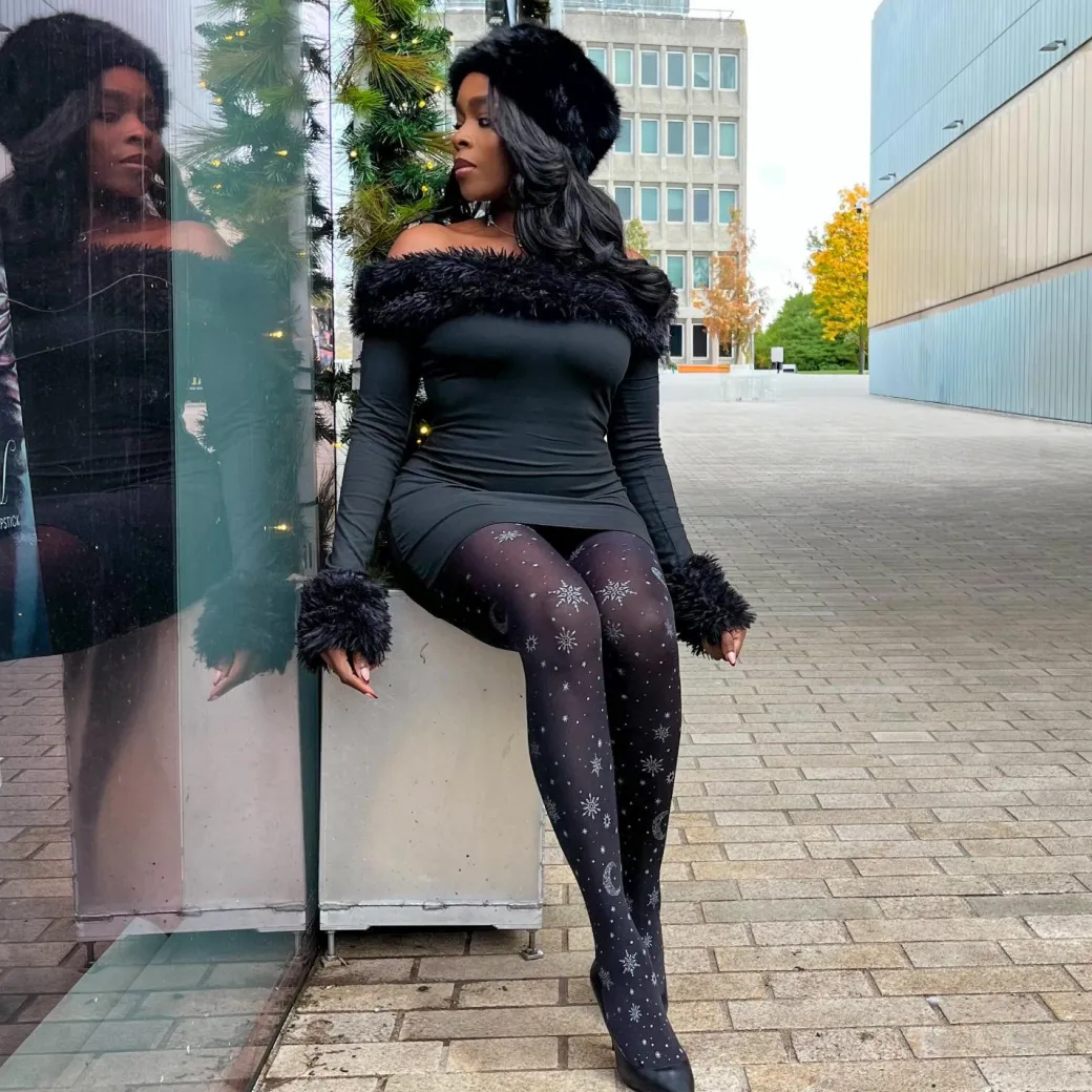 80 Denier Opaque Tights - Winter Solstice