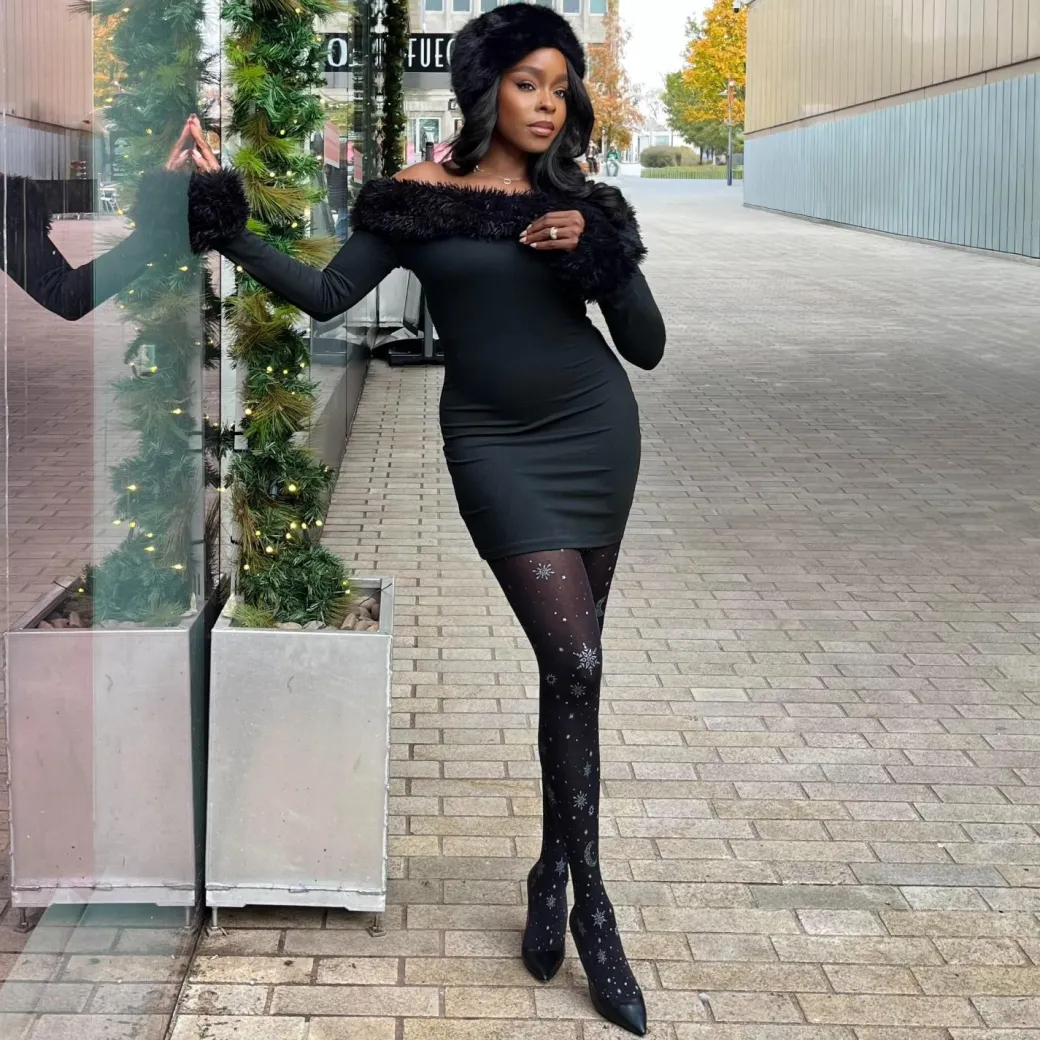 80 Denier Opaque Tights - Winter Solstice