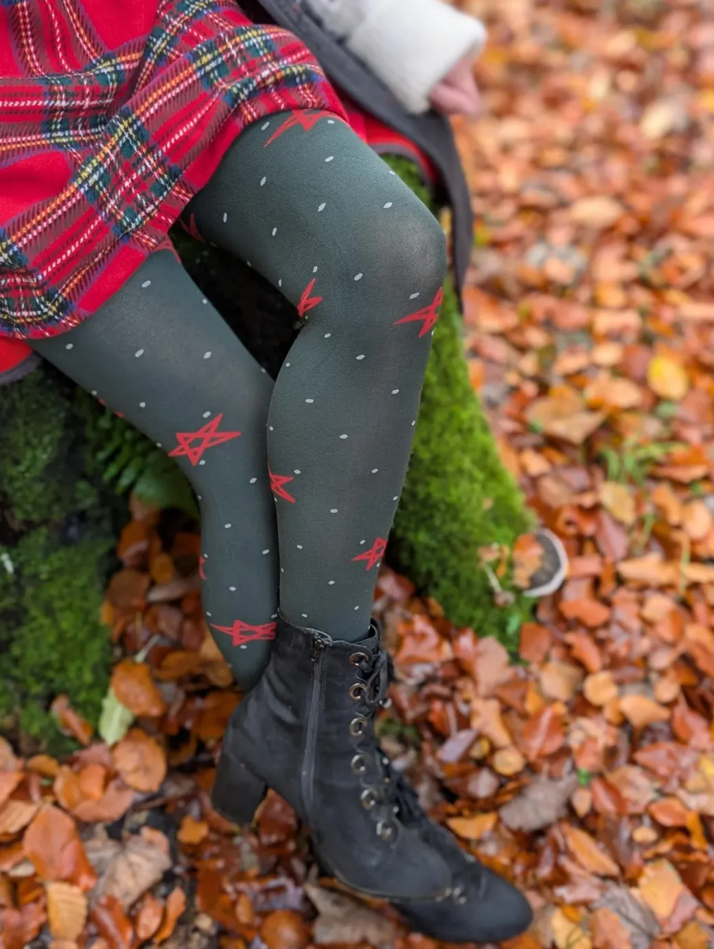 80 Denier Opaque Tights - Woodland Magick