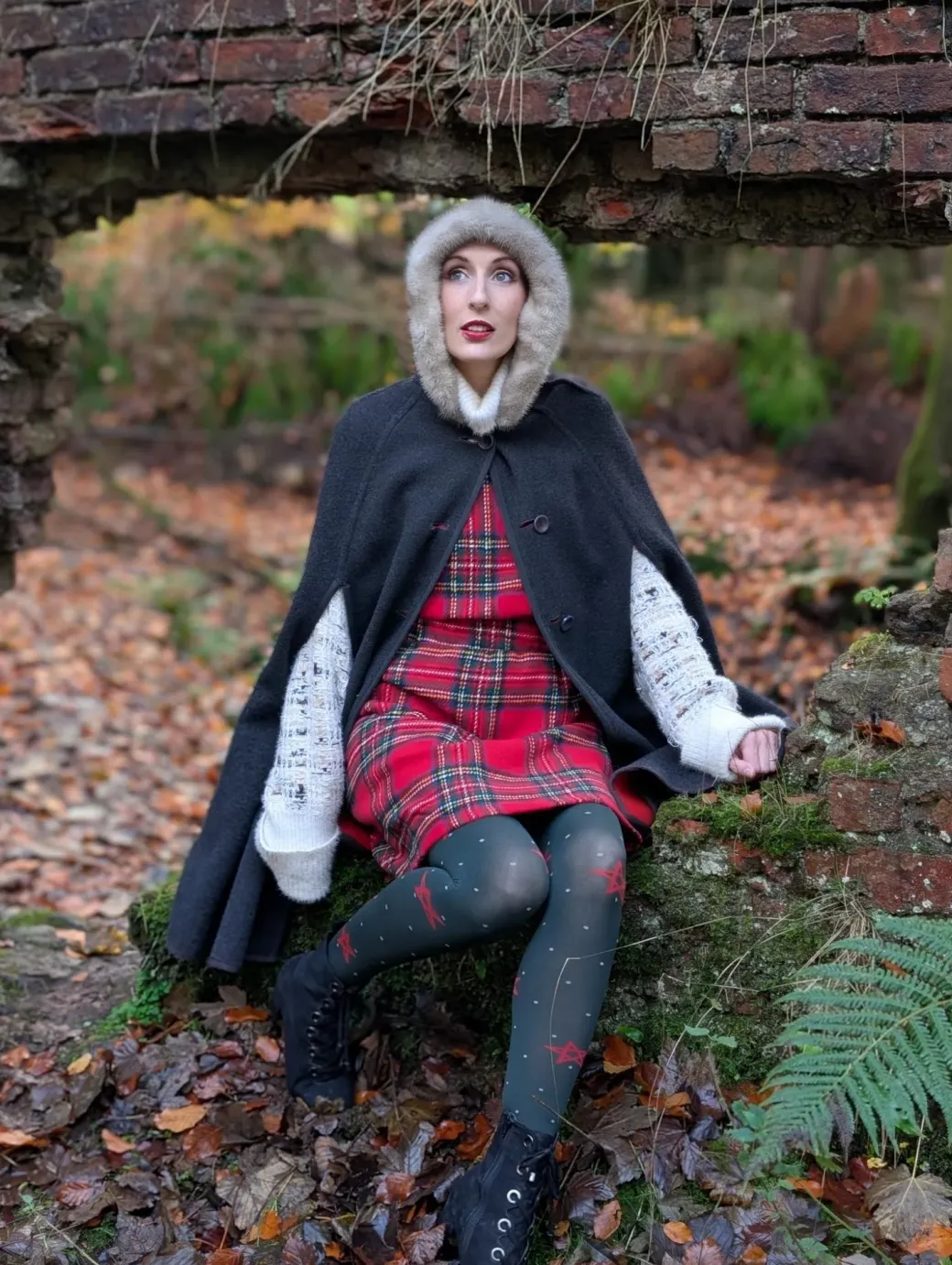 80 Denier Opaque Tights - Woodland Magick