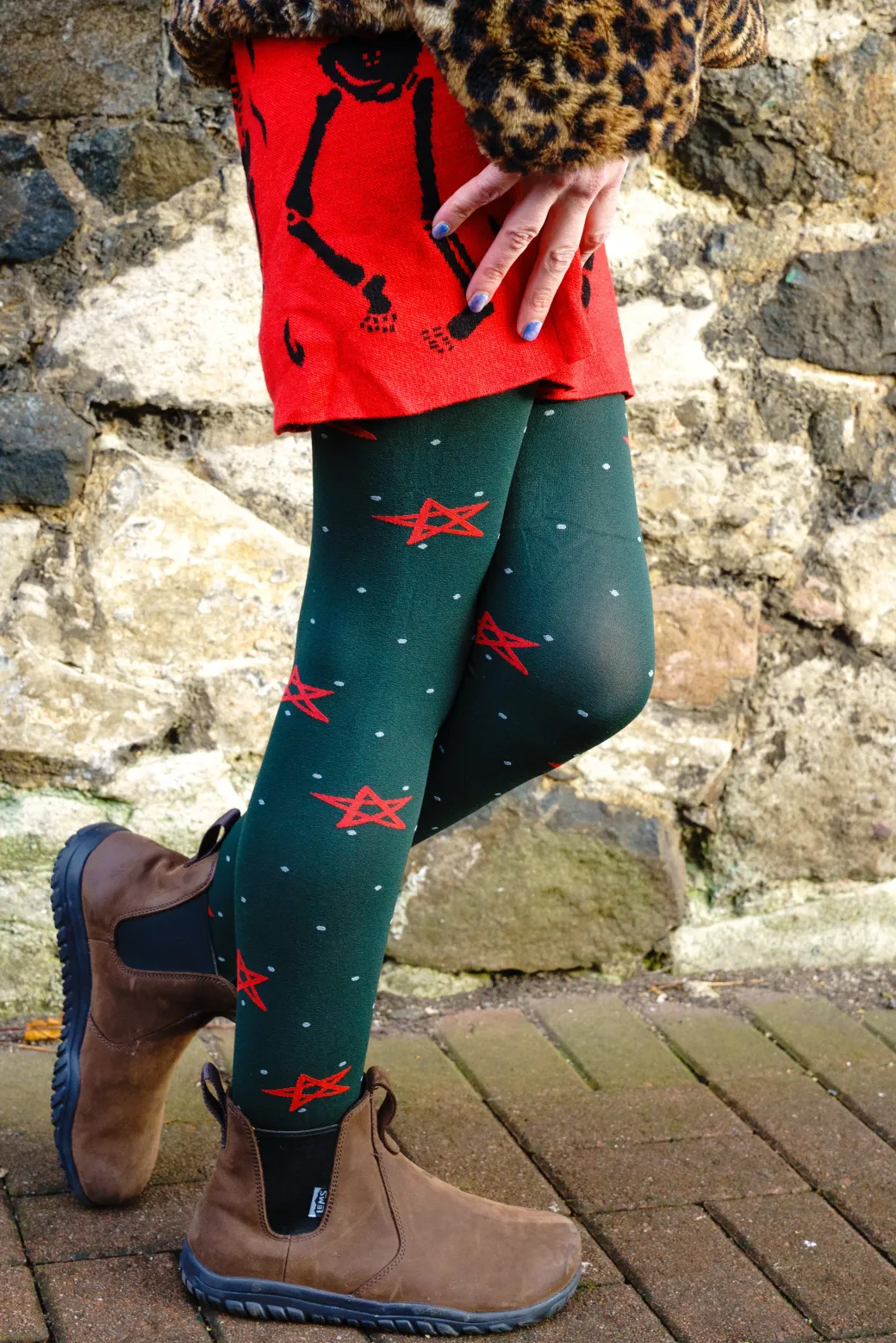 80 Denier Opaque Tights - Woodland Magick