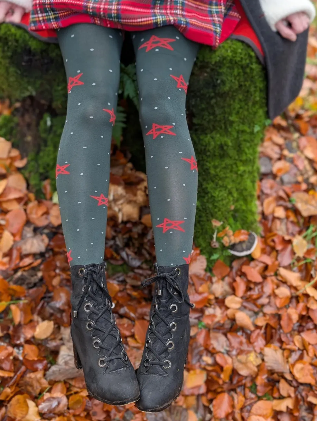 80 Denier Opaque Tights - Woodland Magick