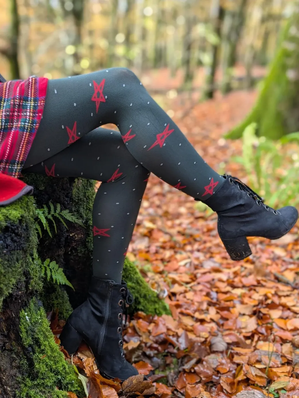 80 Denier Opaque Tights - Woodland Magick