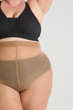 50 Denier Semi-Opaque Tights - Caramel Latte