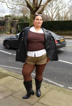 50 Denier Semi-Opaque Tights - Hot Chocolate