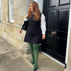 50 Denier Semi - Opaque Tights - Petit Pois