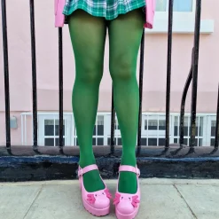 50 Denier Semi - Opaque Tights - Petit Pois