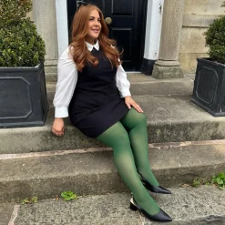 50 Denier Semi - Opaque Tights - Petit Pois