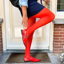50 Denier Semi-Opaque Tights - Sangria
