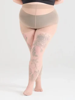 30 Denier Sheer Halo Tights - Builders Tea