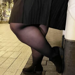 30 Denier Sheer Tights - Liquorice Black