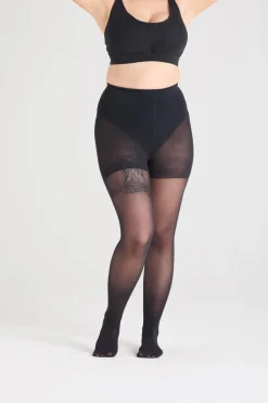 30 Denier Sheer Tights - Liquorice Black
