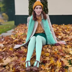 120 Denier Super-Opaque Tights - Chalcedony