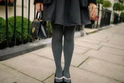 120 Denier Tights - Storm Cloud