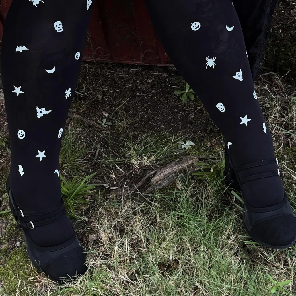 80 Denier UV Reactive Tights - Glowsty