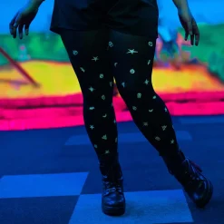 80 Denier UV Reactive Tights - Glowsty