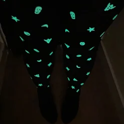 80 Denier UV Reactive Tights - Glowsty